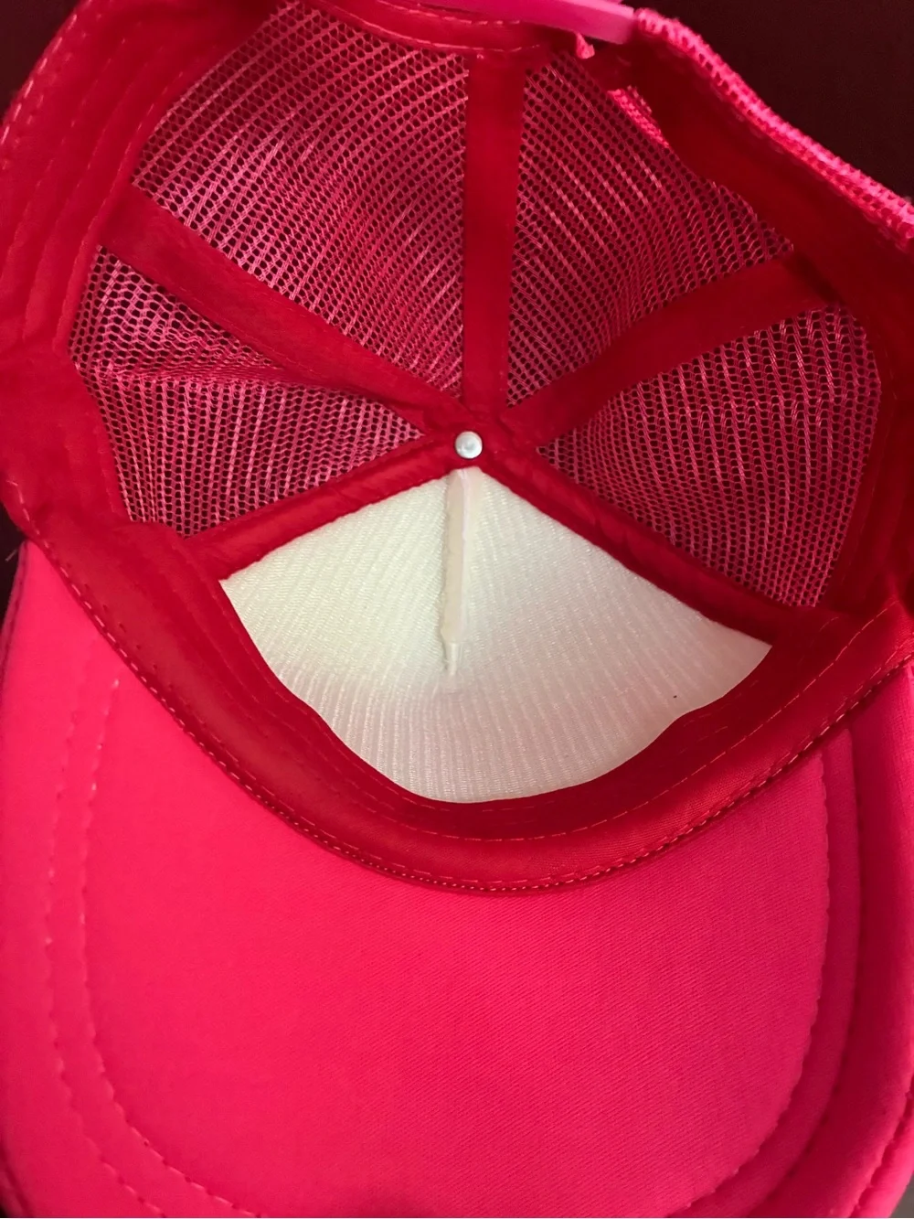 Party Trucker Hat - Hot Pink and White